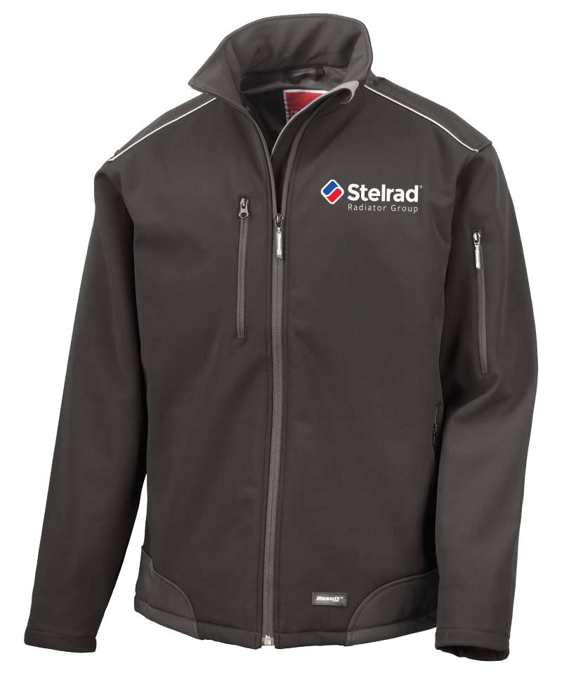 Stelrad branded black softshell jacket loyalty reward